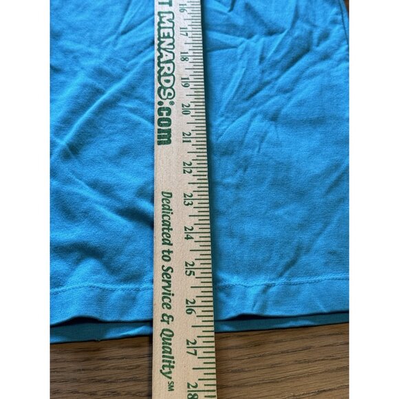 Hang Ten Solid T-Shirt Blue Pocket Logo‎ Retro y2K Vintage Size Medium - Picture 4 of 12